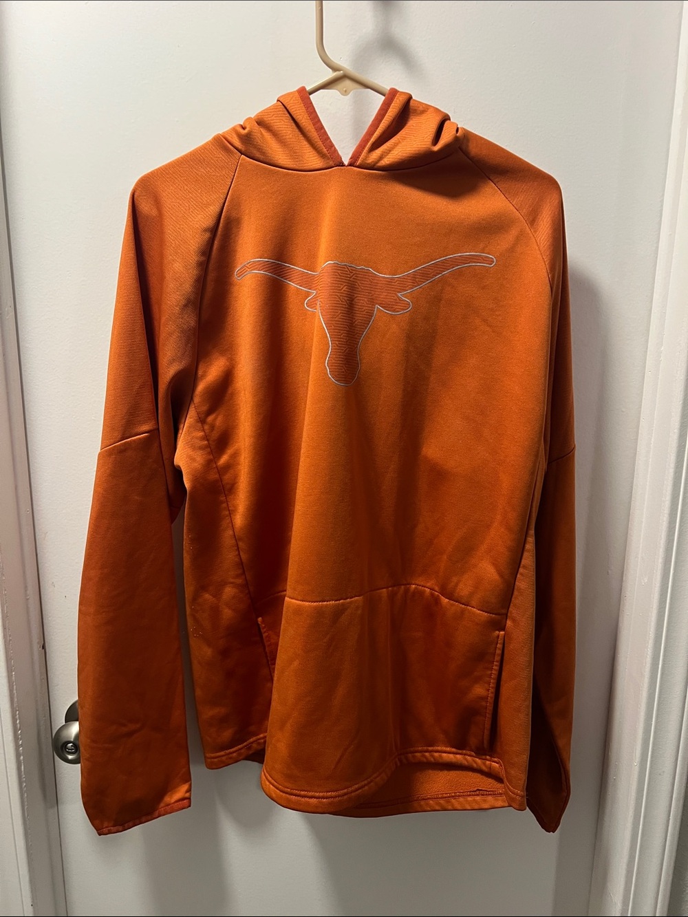 Men's Orange Pullover Hoodie with Longhorn Logo